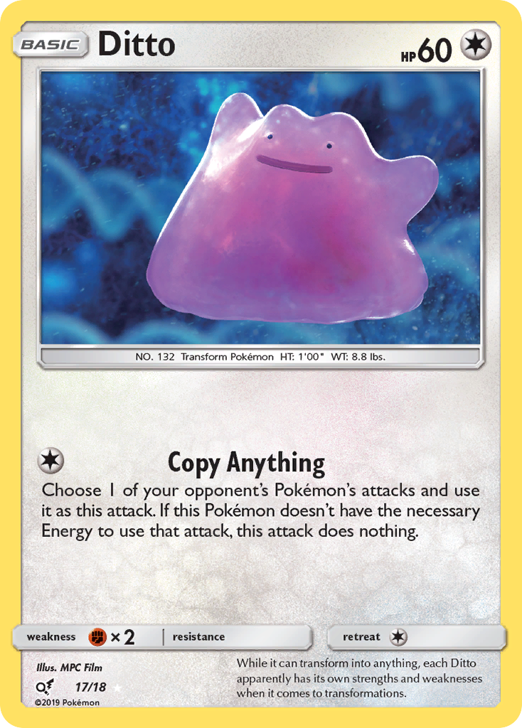 Ditto (17/18) [Sun & Moon: Detective Pikachu] | Exor Games New Glasgow