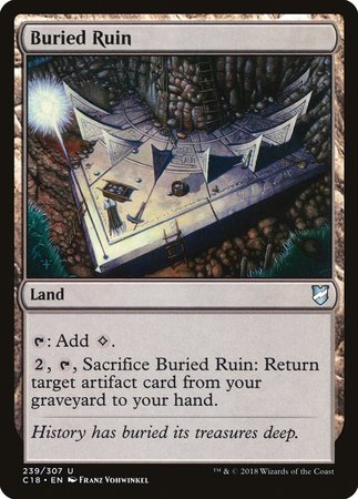 Buried Ruin [Commander 2018] | Exor Games New Glasgow