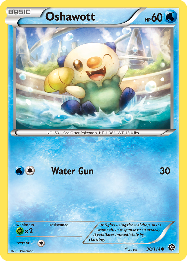 Oshawott (30/114) [XY: Steam Siege] | Exor Games New Glasgow