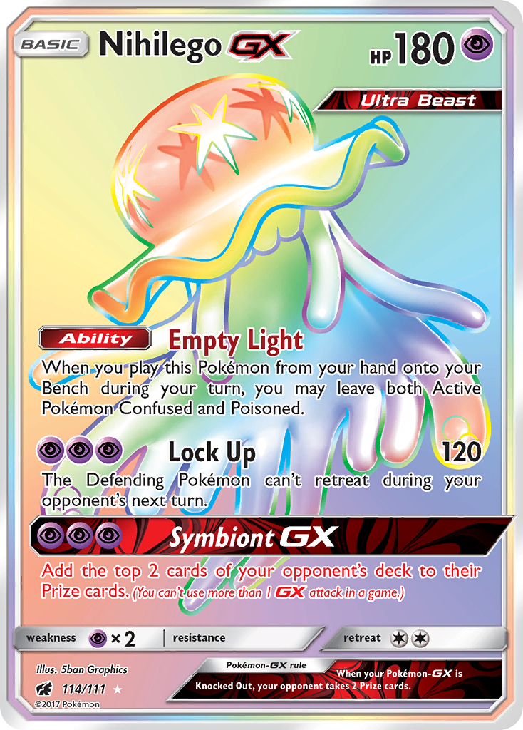 Nihilego GX (114/111) [Sun & Moon: Crimson Invasion] | Exor Games New Glasgow