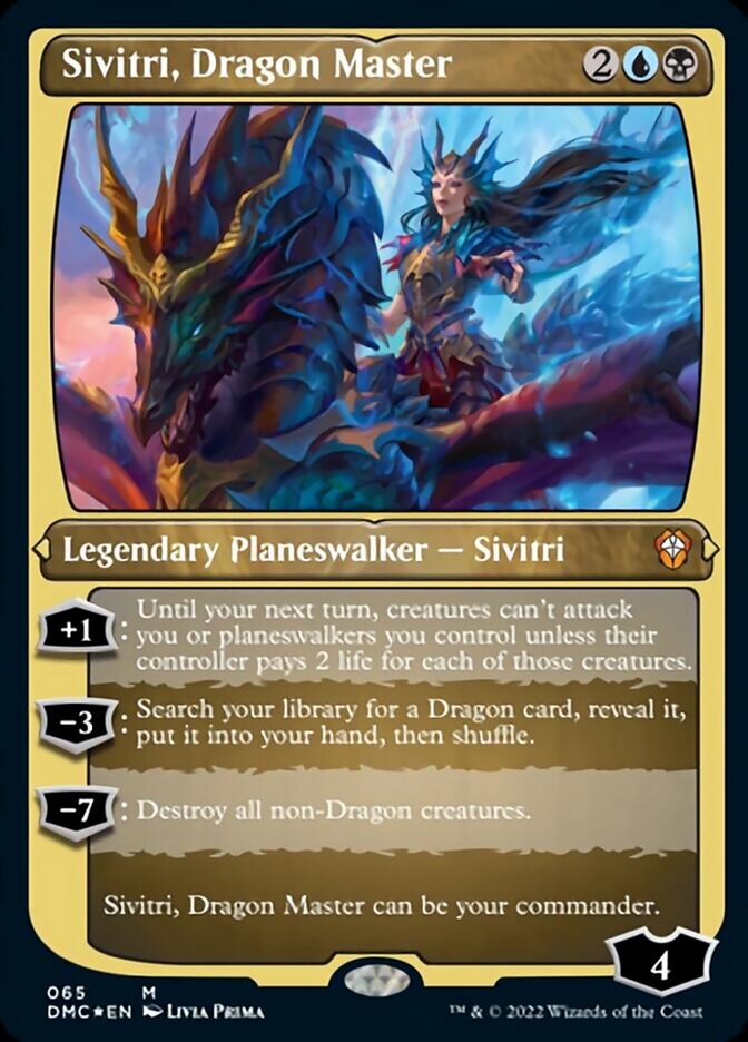 Sivitri, Dragon Master (Foil Etched) [Dominaria United Commander] | Exor Games New Glasgow