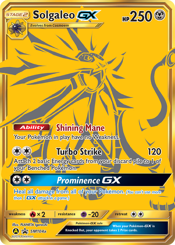 Solgaleo GX (SM104a) [Sun & Moon: Black Star Promos] | Exor Games New Glasgow