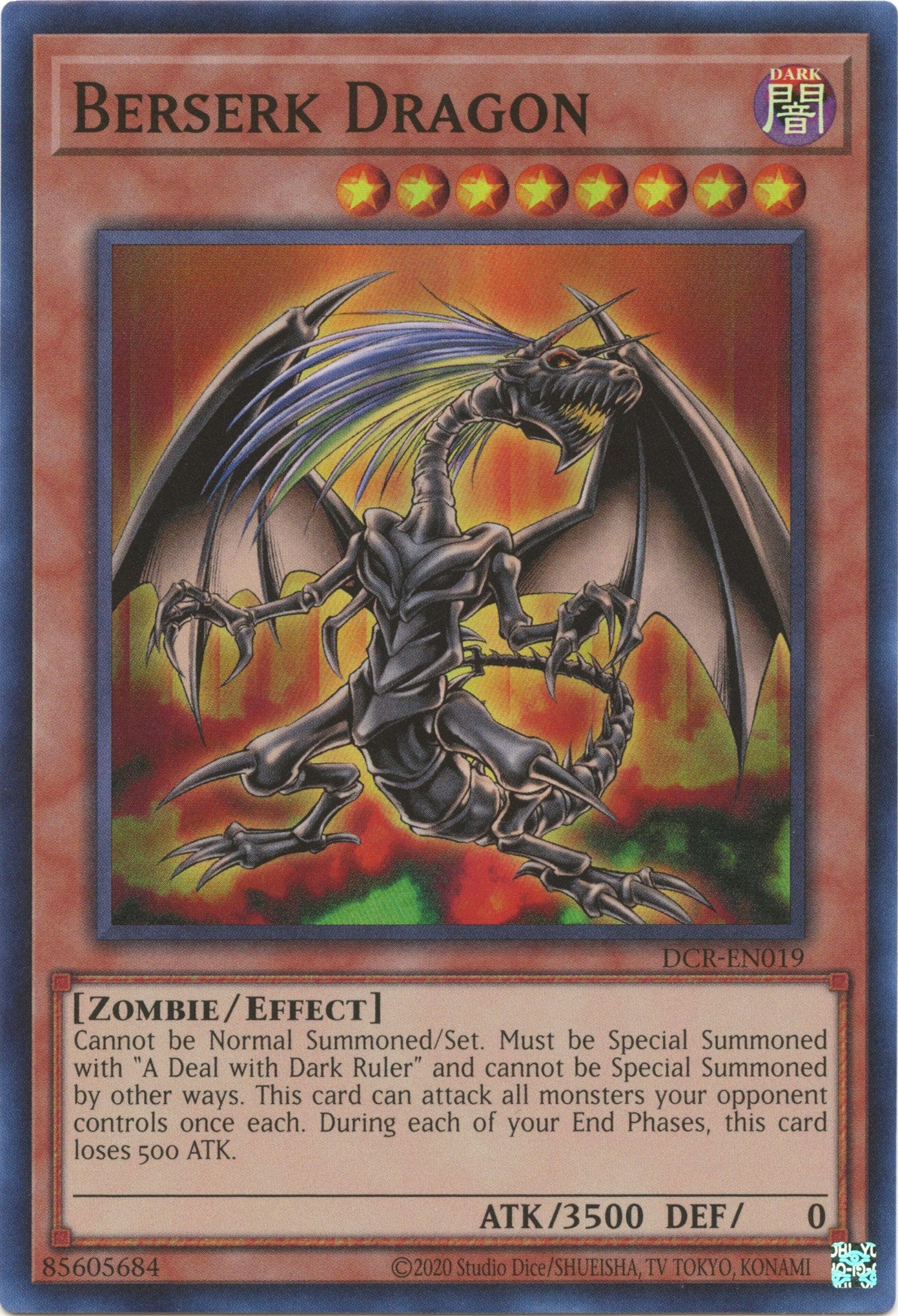 Berserk Dragon (25th Anniversary) [DCR-EN019] Super Rare | Exor Games New Glasgow