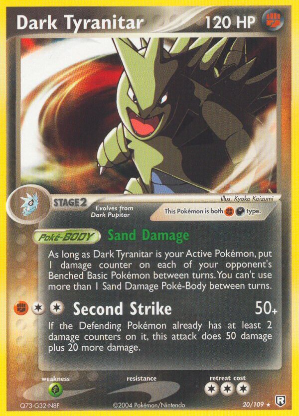 Dark Tyranitar (20/109) (Theme Deck Exclusive) [EX: Team Rocket Returns] | Exor Games New Glasgow