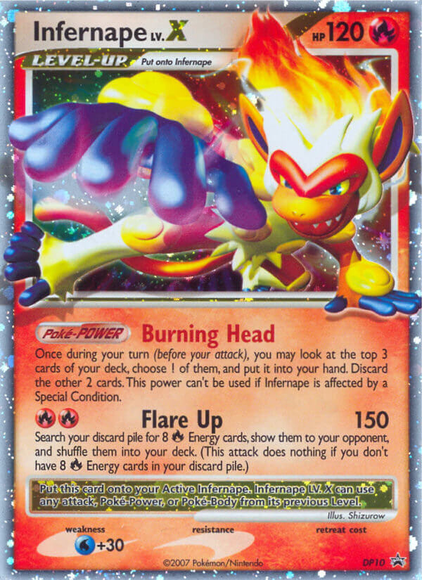 Infernape LV.X (DP10) [Diamond & Pearl: Black Star Promos] | Exor Games New Glasgow