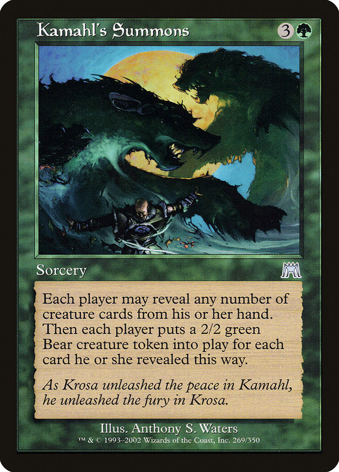 Kamahl's Summons [Onslaught] | Exor Games New Glasgow