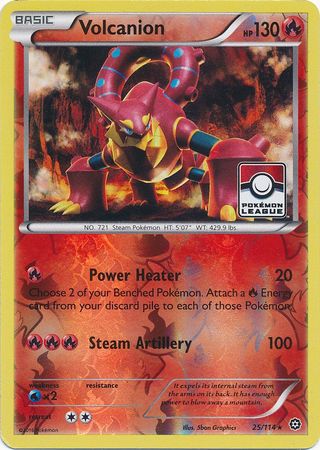 Volcanion (25/114) (League Promo) [XY: Steam Siege] | Exor Games New Glasgow