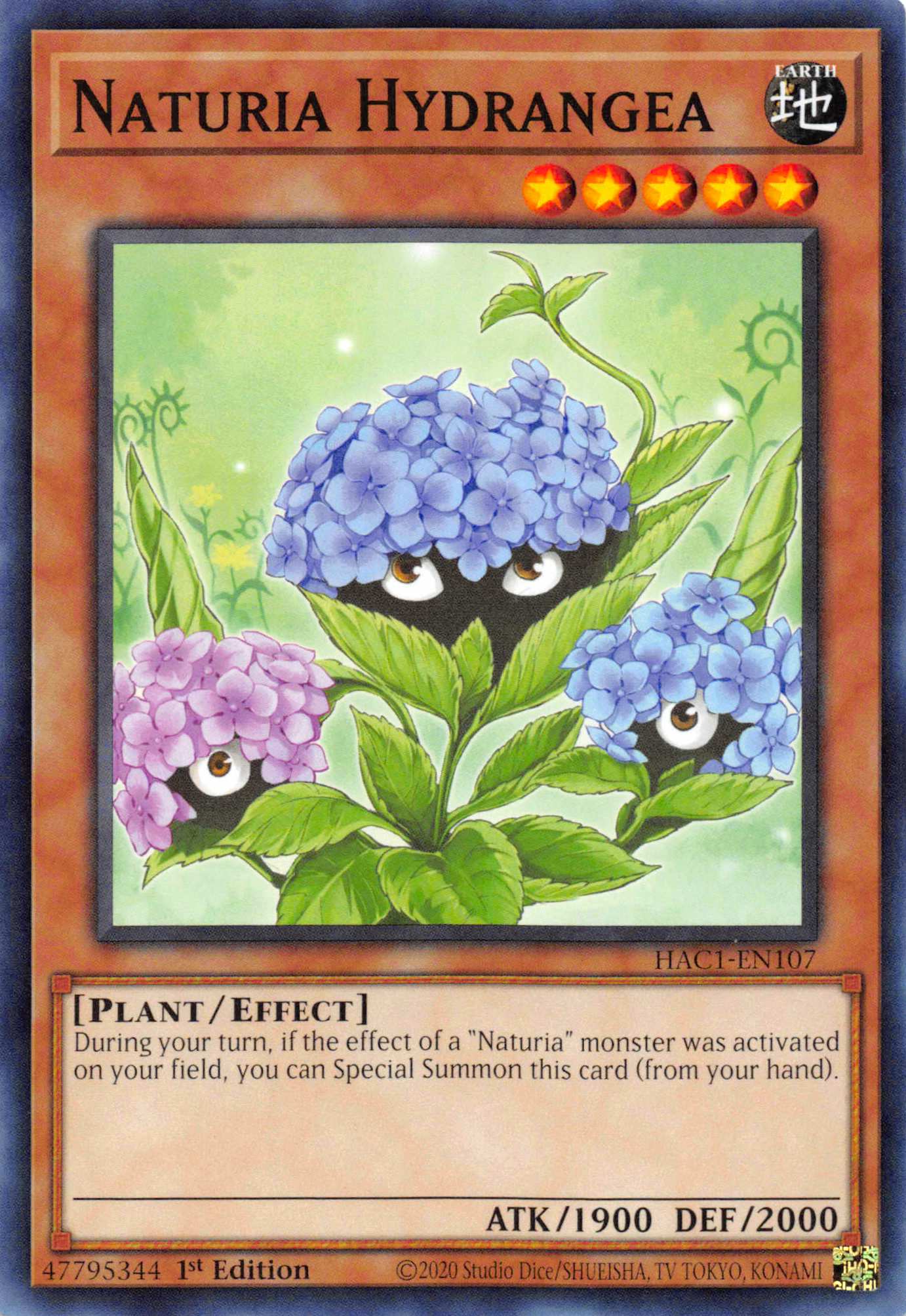 Naturia Hydrangea [HAC1-EN107] Common | Exor Games New Glasgow