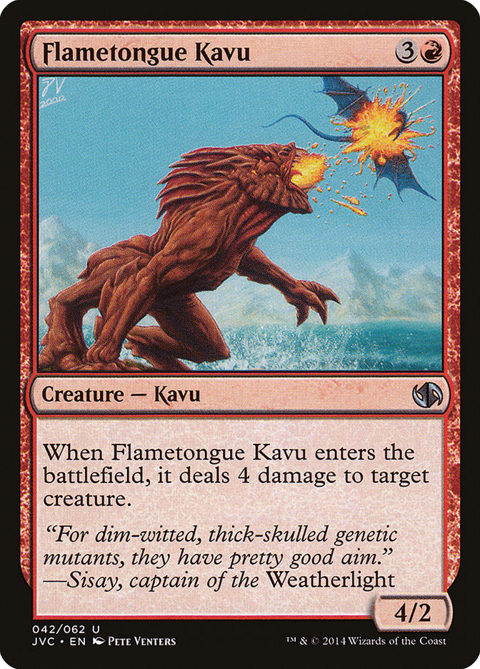 Flametongue Kavu [Duel Decks Anthology] | Exor Games New Glasgow