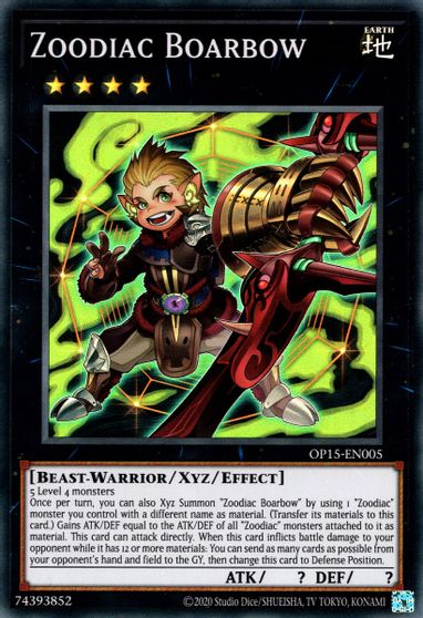 Zoodiac Boarbow [OP15-EN005] Super Rare | Exor Games New Glasgow