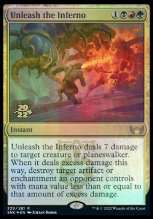 Unleash the Inferno [Streets of New Capenna Prerelease Promos] | Exor Games New Glasgow