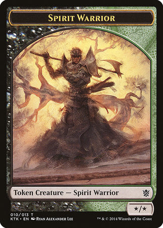 Spirit Warrior Token [Khans of Tarkir Tokens] | Exor Games New Glasgow