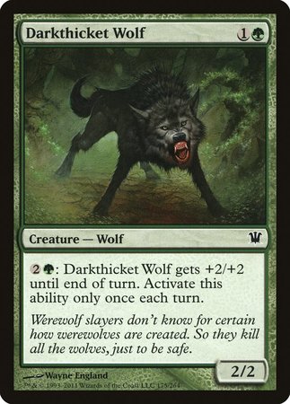 Darkthicket Wolf [Innistrad] | Exor Games New Glasgow