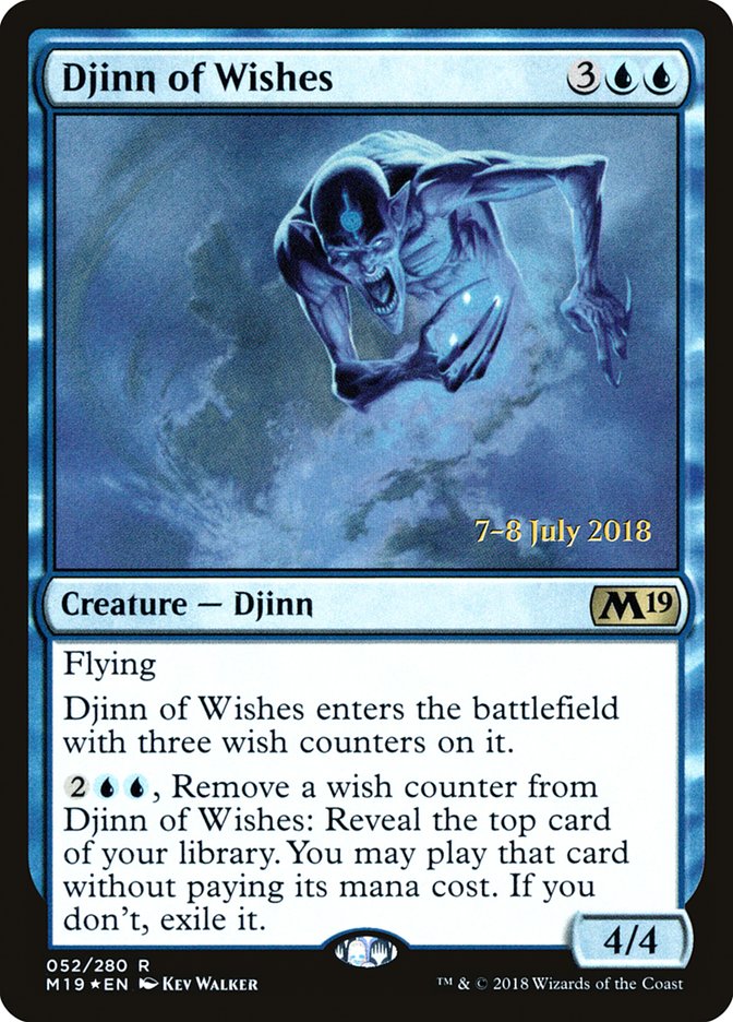 Djinn of Wishes  [Core Set 2019 Prerelease Promos] | Exor Games New Glasgow