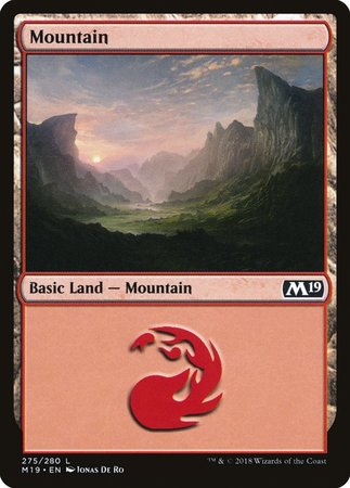 Mountain (275) [Core Set 2019] | Exor Games New Glasgow