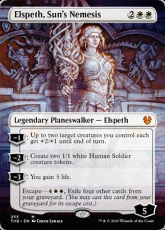 Elspeth, Sun's Nemesis (Borderless) [Theros Beyond Death] | Exor Games New Glasgow