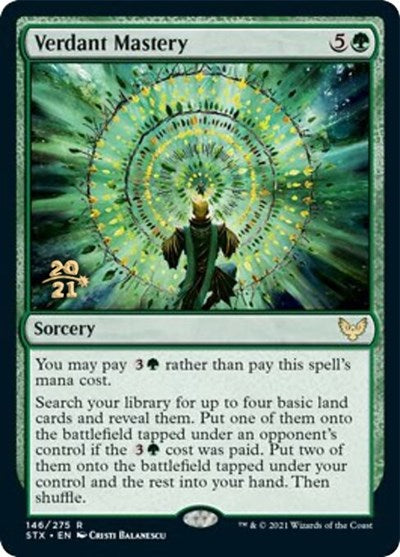 Verdant Mastery [Strixhaven: School of Mages Prerelease Promos] | Exor Games New Glasgow