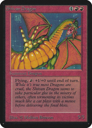 Shivan Dragon [Limited Edition Alpha] | Exor Games New Glasgow