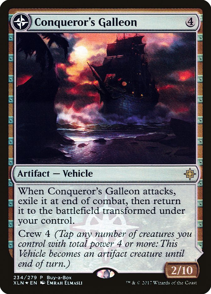 Conqueror's Galleon // Conqueror's Foothold (Buy-A-Box) [Ixalan Treasure Chest] | Exor Games New Glasgow