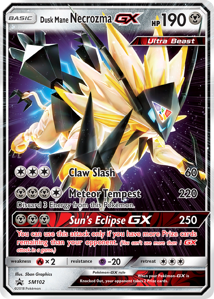 Dusk Mane Necrozma GX (SM102) [Sun & Moon: Black Star Promos] | Exor Games New Glasgow