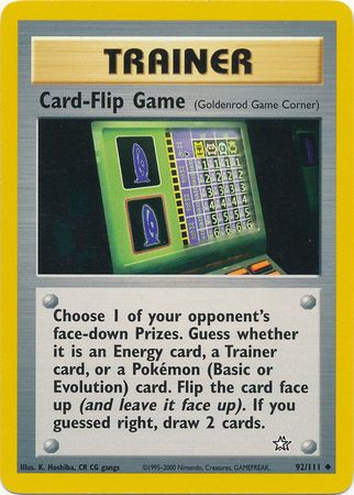 Card-Flip Game (92/111) [Neo Genesis Unlimited] | Exor Games New Glasgow