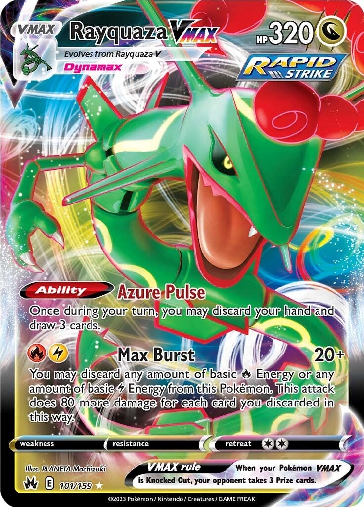 Rayquaza VMAX (101/159) (101) [Sword & Shield: Crown Zenith] | Exor Games New Glasgow