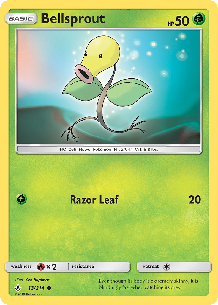 Bellsprout (13/214) [Sun & Moon: Unbroken Bonds] | Exor Games New Glasgow