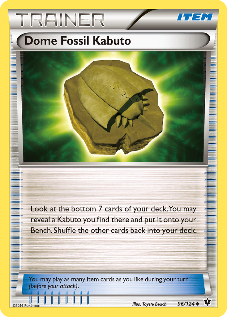 Dome Fossil Kabuto (96/124) [XY: Fates Collide] | Exor Games New Glasgow