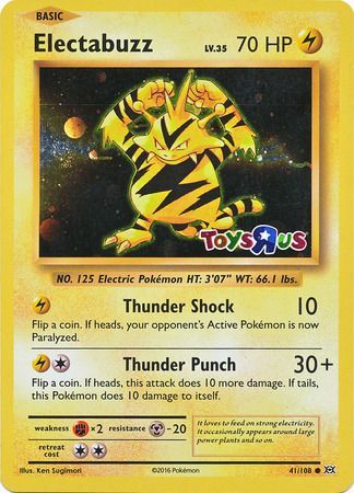 Electabuzz (41/108) (Toys R Us Promo) [XY: Evolutions] | Exor Games New Glasgow