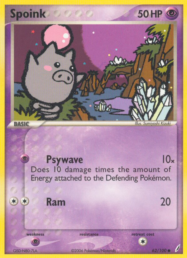 Spoink (62/100) [EX: Crystal Guardians] | Exor Games New Glasgow