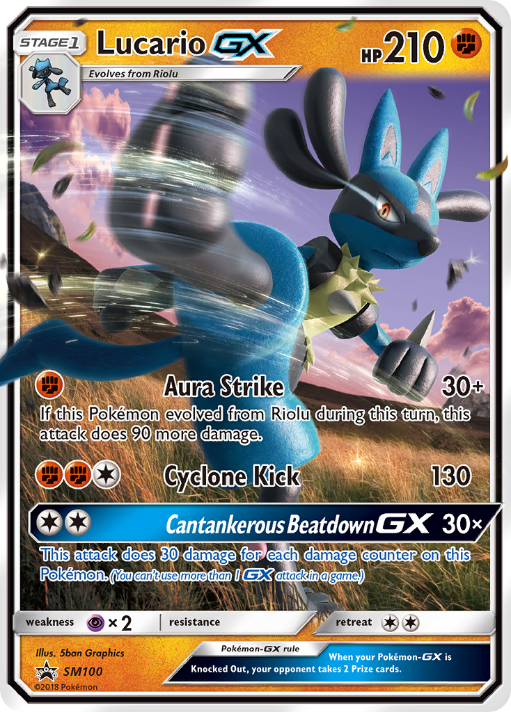 Lucario GX (SM100) [Sun & Moon: Black Star Promos] | Exor Games New Glasgow