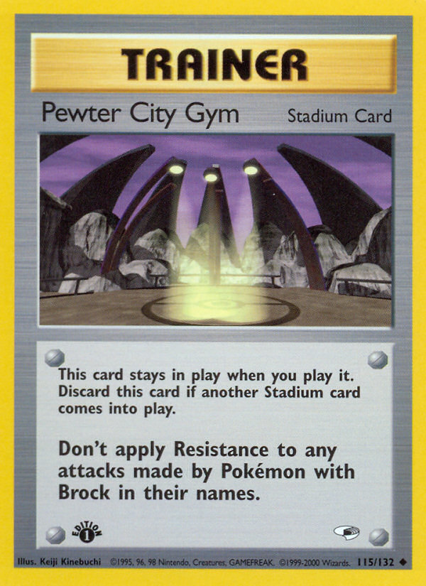 Pewter City Gym (115/132) [Gym Heroes 1st Edition] | Exor Games New Glasgow