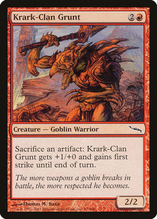 Krark-Clan Grunt [Mirrodin] | Exor Games New Glasgow