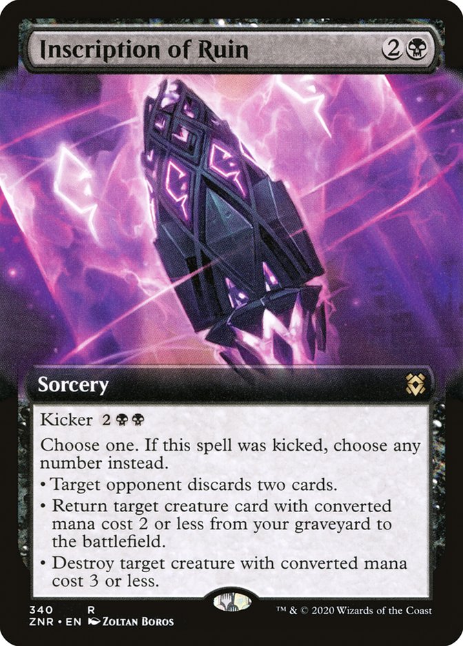Inscription of Ruin (Extended Art) [Zendikar Rising] | Exor Games New Glasgow