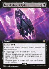 Inscription of Ruin (Extended Art) [Zendikar Rising] | Exor Games New Glasgow