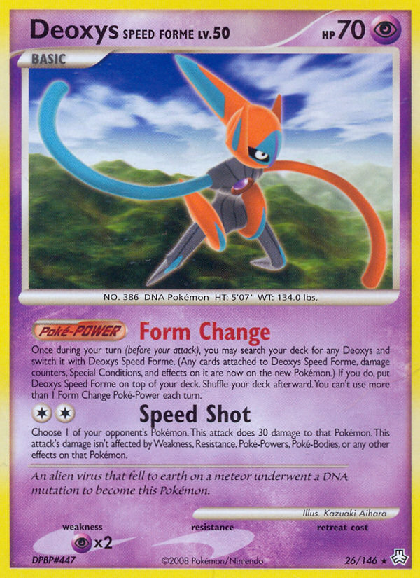 Deoxys Speed Forme (26/146) [Diamond & Pearl: Legends Awakened] | Exor Games New Glasgow