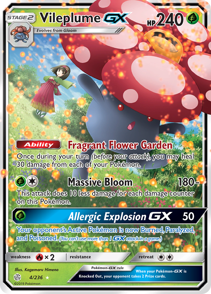 Vileplume GX (4/236) [Sun & Moon: Cosmic Eclipse] | Exor Games New Glasgow