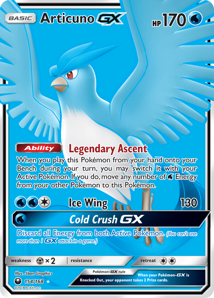 Articuno GX (154/168) [Sun & Moon: Celestial Storm] | Exor Games New Glasgow