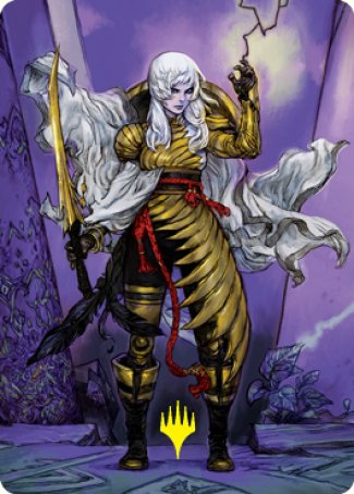 The Wandering Emperor 1 Art Card (Gold-Stamped Signature) [Kamigawa: Neon Dynasty Art Series] | Exor Games New Glasgow