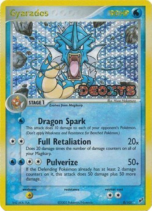 Gyarados (8/107) (Stamped) [EX: Deoxys] | Exor Games New Glasgow